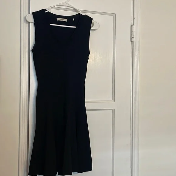 Sandro Paris Black Knit Dress